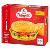 Chicken Breast Burgers Breaded and fully cooked, Flamingo, Chicken Breast Burgers Breaded and fully cooked,  680 g 11g meat protein