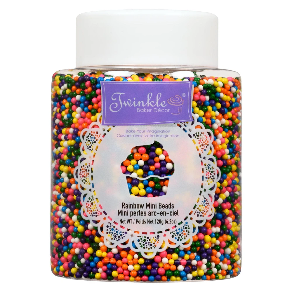 Mini perles arc-en-ciel Twinkle Poids net 120g