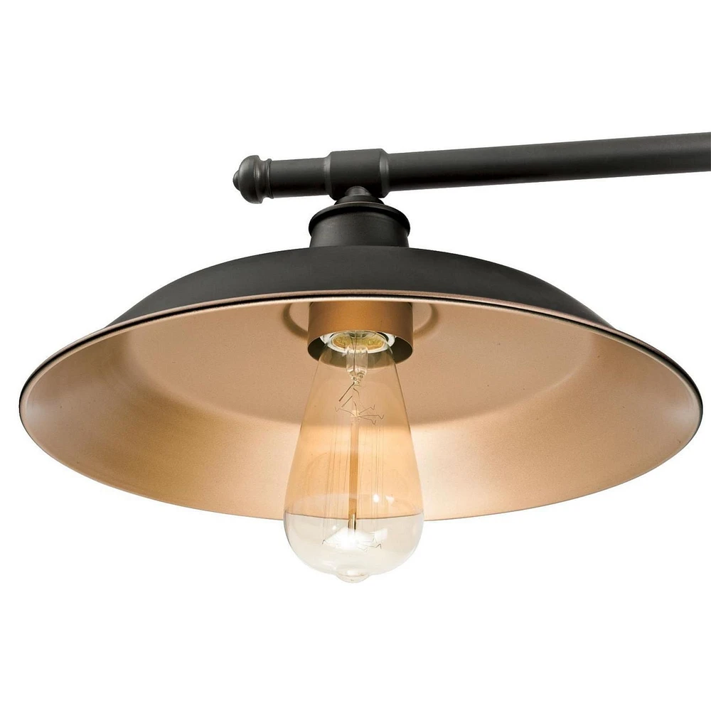 Westinghouse Iron Hill Three-Light Island Pulley Pendant