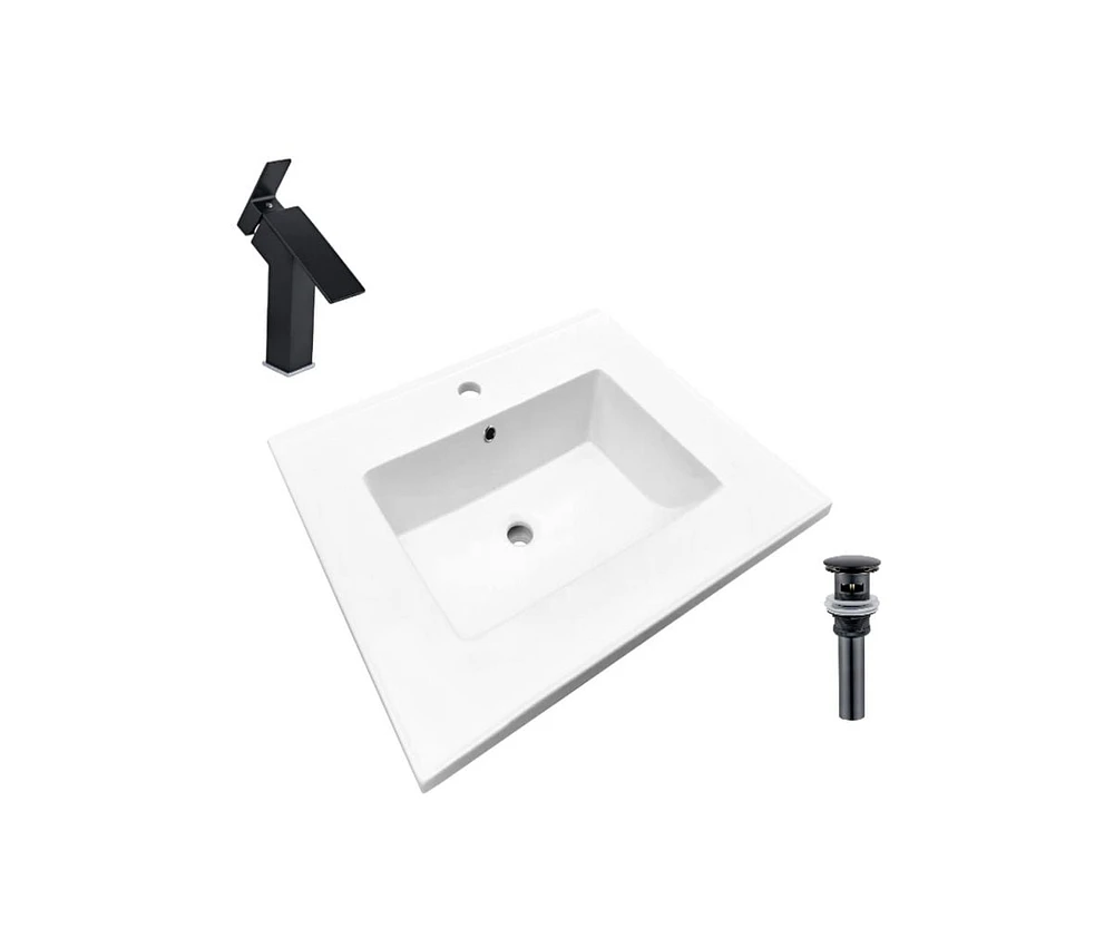 DROP Bath and Kitchen DR091392 Bathroom Vanity Top Set