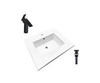 DROP Bath and Kitchen DR091392 Bathroom Vanity Top Set