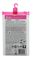 Coffret Tenue ​Barbie avec haut court violet, jupe florale, sac à main en forme de lèvres et épingle à cheveux «Boss Girl»