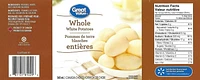 Great Value Whole White Potatoes, 540 mL Whole Potatoes