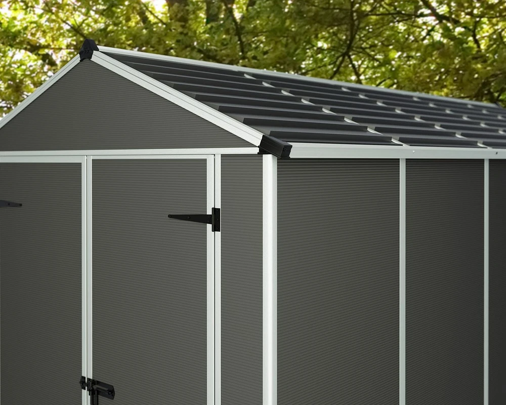 Remise de jardin Rubicon, 6 pi x 12 pi, gris foncé