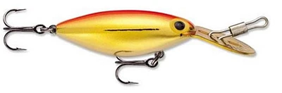 Poisson nageur Storm Original Hot 'n Tot 2-1/2", Metallic Gold/Fluorescent Red Back