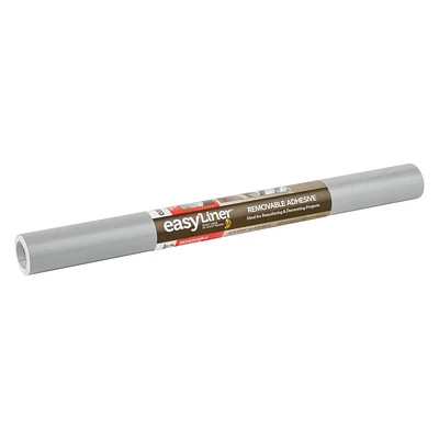 Revêtement pour étagères à surfaces adhésives EasyLiner, Gris, 50,8 cm x 6 m (20 po x 20 pi) 50,8 cm x 6 m, Gris