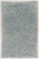 New Flokati 1400gr 8' x 10' Area Rug, Light Grey