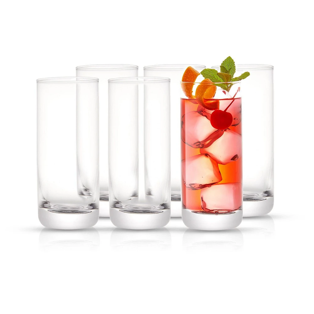 Verres Highball en Cristal Faye - 13 oz - Ensemble de 6