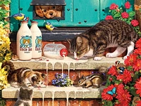 Buffalo Games Cats Le puzzle Doorstep Raiders en 750 pièces