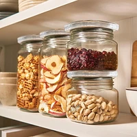 Ball Stack & Store Quart Jar, Glass Storage Jar, 4 Cups, 32oz, Super Wide