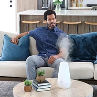Humidificateur silencieux 3 en 1 Pure Enrichment - Veilleuse à couleur changeante et diffuseur d'huiles essentielles