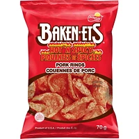Baken-Ets Hot 'N Spicy Flavoured Pork Rinds, 70 GM