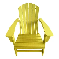 Traditional Poly Wood Adirondack Chair in Yellow