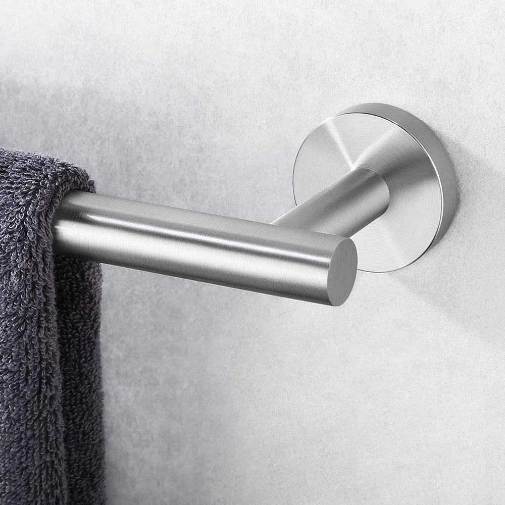 Avanities 30 in. Barre à serviette ronde en acier inoxydable W en acier inoxydable brossé AI-34581