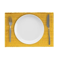 Set de 4 sets de table en coton classiques décontractés Fabstyles, lavables en machine, parfaits pour la cuisine et la table à manger ou les tables d'extérieur