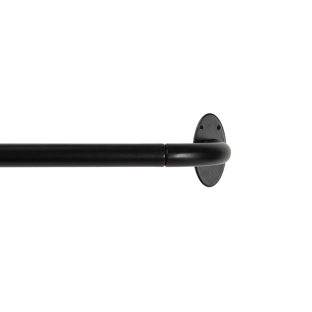 La tringle enveloppante Lunar Zane Fast Fit à installation facile et occultation complète 5/8 po (1,27 cm) En plusieurs couleurs