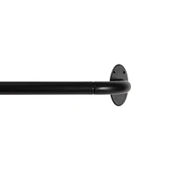 La tringle enveloppante Lunar Zane Fast Fit à installation facile et occultation complète 5/8 po (1,27 cm) En plusieurs couleurs