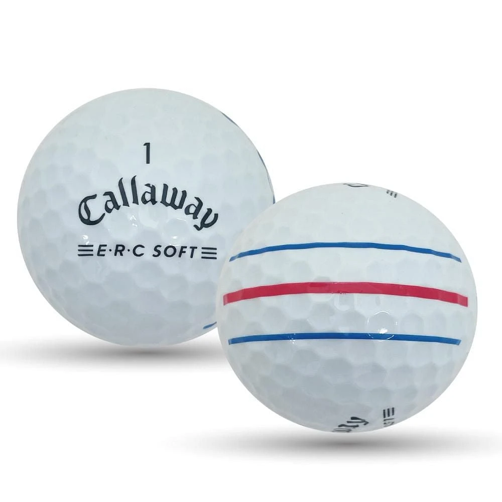 Mulligan - 48 balles de golf récupérées Callaway ERC 'Triple Track' 5A, Blanc