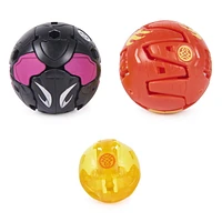 Bakugan Evolutions, Coffret Nanogan Brawl Pack avec 2 Bakugan (Ryerazu et Cimoga), Nanogan Sledge, BakuCores, cartes Bakugan et cartes Portail à collectionner, jouets pour garçons à partir de 6 ans
