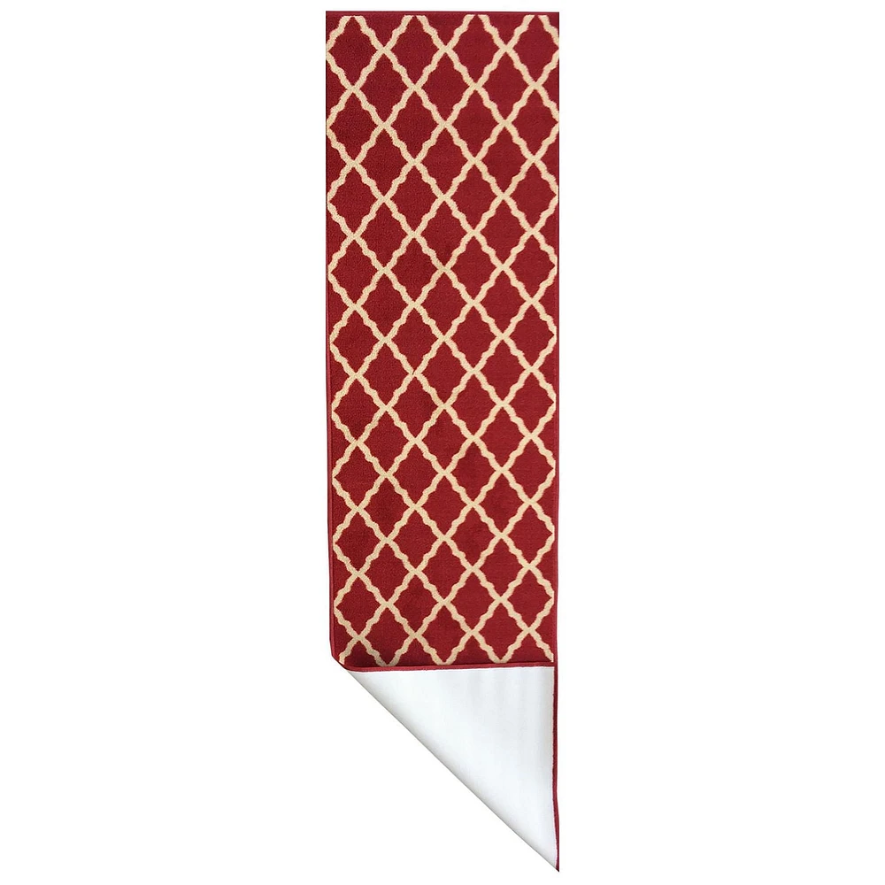 Tapis contemporain à motif de treillis marocain de la collection Ottohome