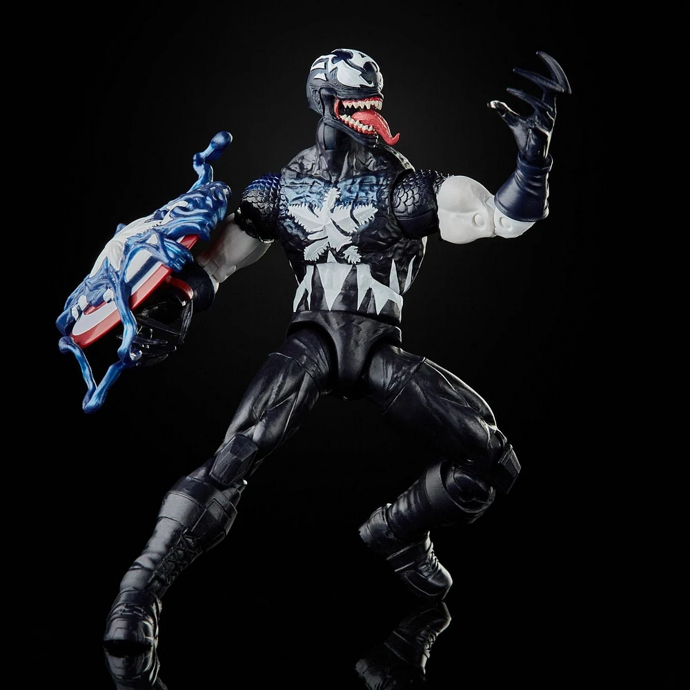 Hasbro Marvel Legends Series, figurine Venomized Captain America de 15 cm, design premium, 2 accessoires