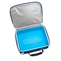 Sac à Lunch Isotherme à Compartiment Unique Thermos Pour Enfants Avec Doublure, Requins Bleu, avec doublure