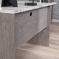 Sauder La Collection East Rock Bureau en L, Finition Ashen Oak, 431764