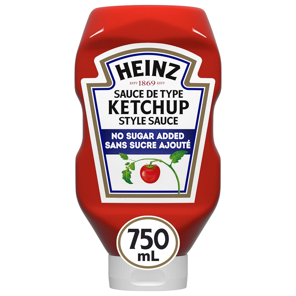 Ketchup aux tomates Heinz sans sucre ajouté Ketchup aux tomates Heinz