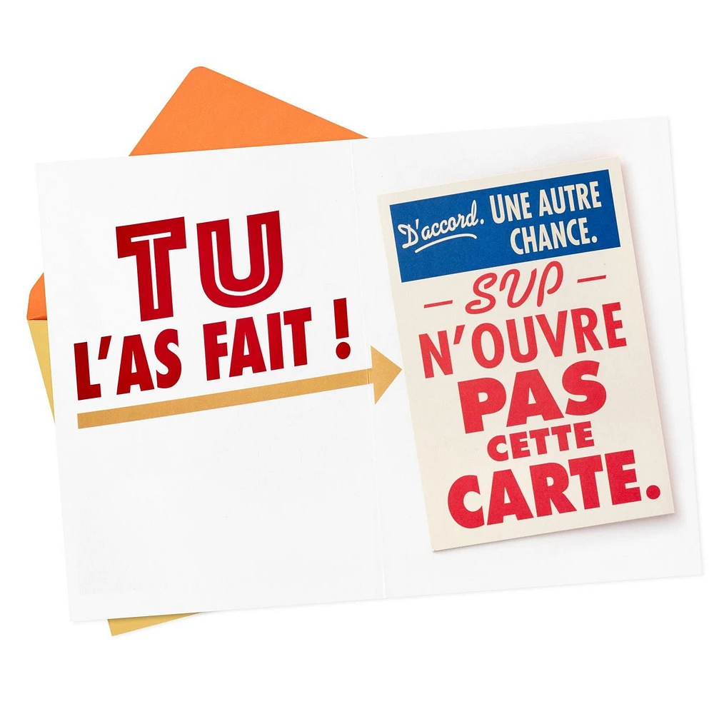 Carte comique de fête – Hallmark (Ne regarde pas à l'intérieur de cette carte)