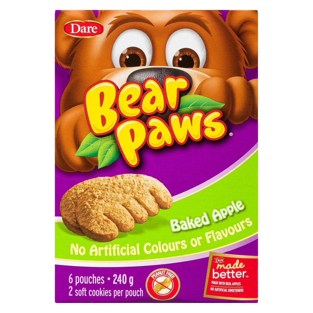 Bear Paws Baked Apple Cookies, Dare 240g