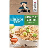 Quaker Lightly Sweetened Apples & Cinnamon Instant Oatmeal, 232g