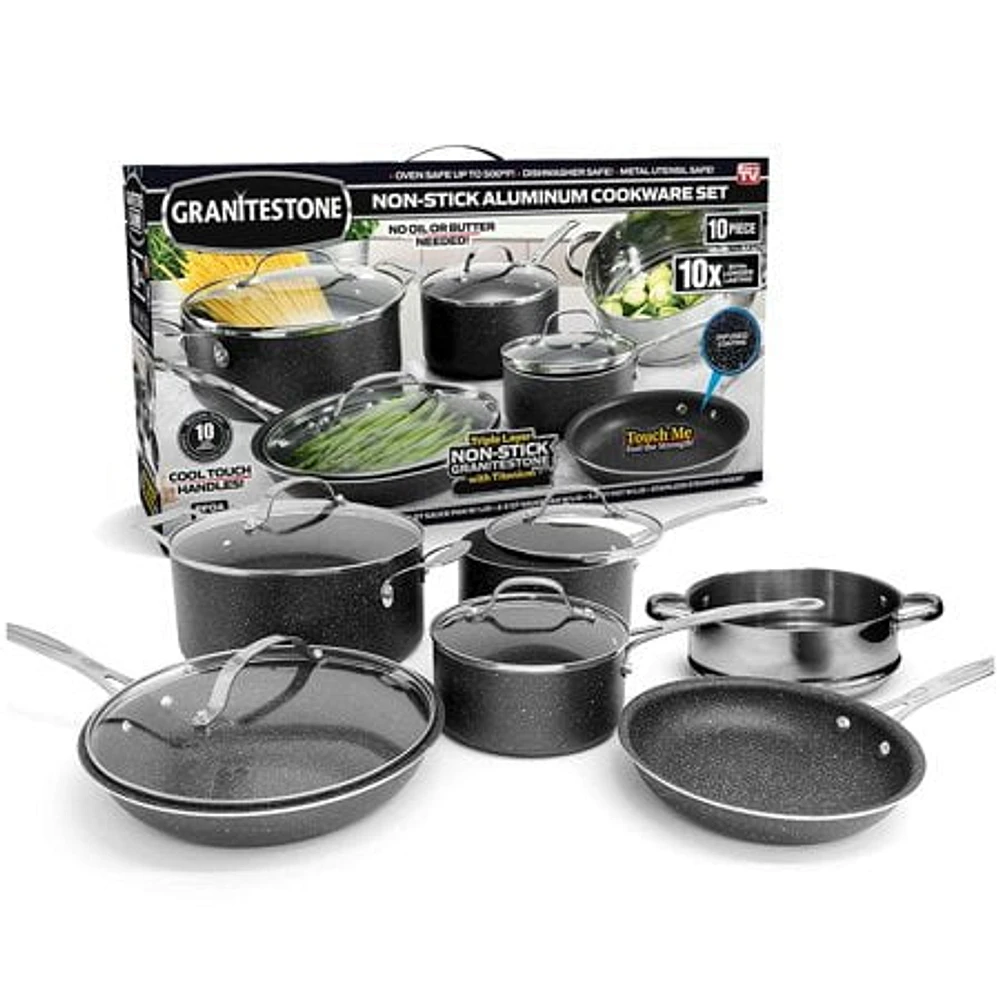 GRANITESTONE 10 Piece Cookware Set