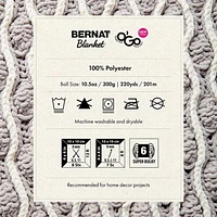 Bernat® Blanket O'Go™ Yarn, Polyester #6 Super Bulky, 10.5oz/300g, 220 Yards