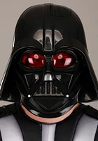 STAR WARS DARTH VADER QUALUX COSTUME (ADULT) - Qualux Jumpsuit with Detachable Cape and 3D Half Mask 
