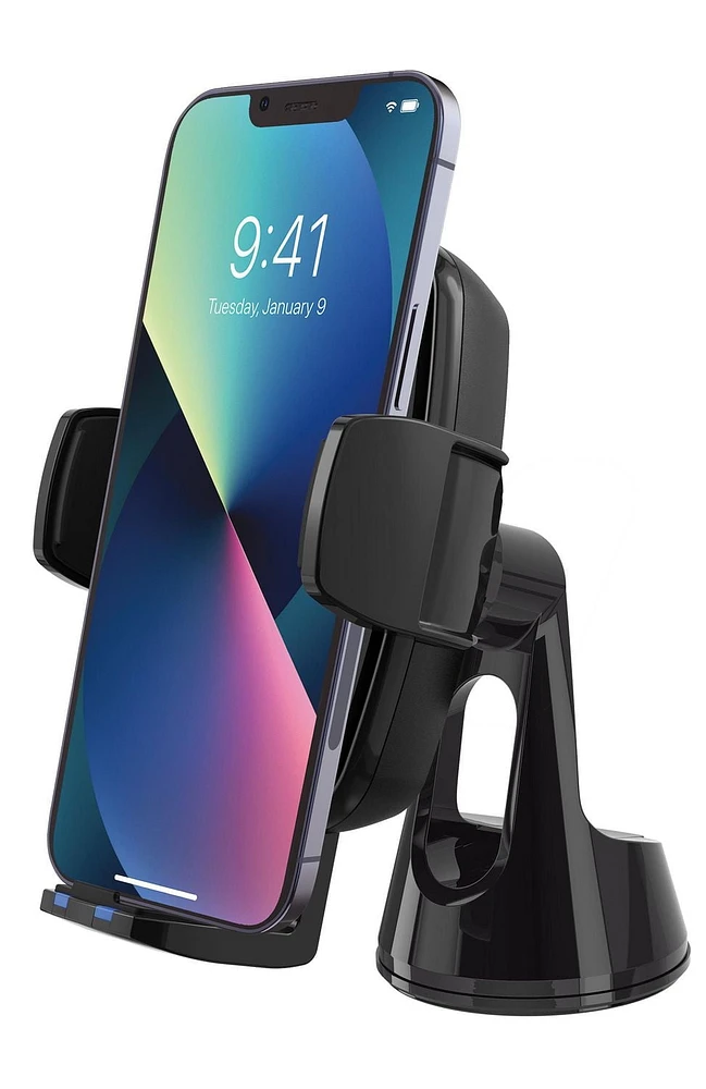 Scosche UQ3WDV-SP Qi-enabled Wireless Charging Universal Phone Mount w/ Stick Grip Black, Wireless Chrgng Unvrsl Phn Mnt