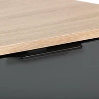 Meuble télé Cole Modern de 71 po de long avec armoire de rangement