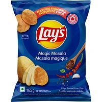 Lay’s Magic Masala ridged flavoured potato chips, 165 g.