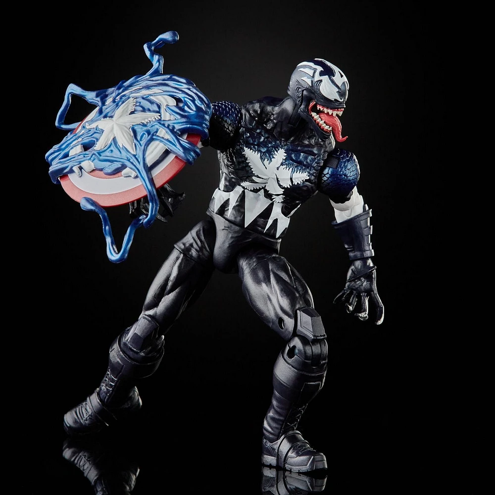 Hasbro Marvel Legends Series, figurine Venomized Captain America de 15 cm, design premium, 2 accessoires