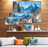 Designart L'hiver dans les Alpes bavaroises Art mural sur toile