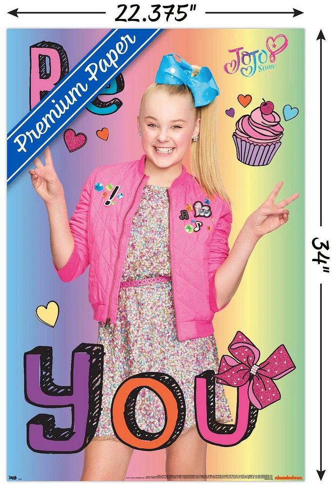 JoJo Siwa - Be You Wall Poster, 22.375" x 34"