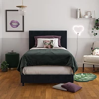 Novogratz Brittany Upholstered Bed with Storage Drawers