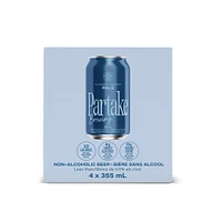 Partake - Pale, 4 x 355 mL Cans, Craft Non-Alcoholic Beer