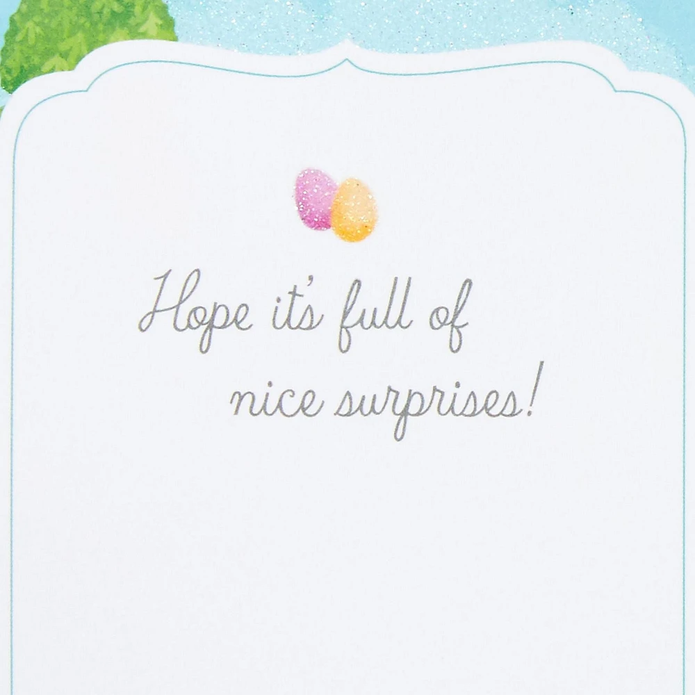 Carte en relief de Pâques – Paper Wonder de Hallmark (Lapins de Pâques)