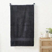 Fabstyles Drap de bain surdimensionné de qualité supérieure, extra épais et absorbant, drap de bain avec boucle de suspension, grande serviette de bain Jumbo pour douche et salle de bain