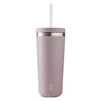 TAL Stainless Steel Ranger Tumbler with Straw 24oz, Mauve, water bottle
