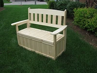 Banc de jardin et de rangement Cape Code de Country Comfort Chairs - GSB
