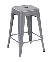 Ensemble de 4 tabourets de bar en métal de 24 po de Mainstays - Multicolores