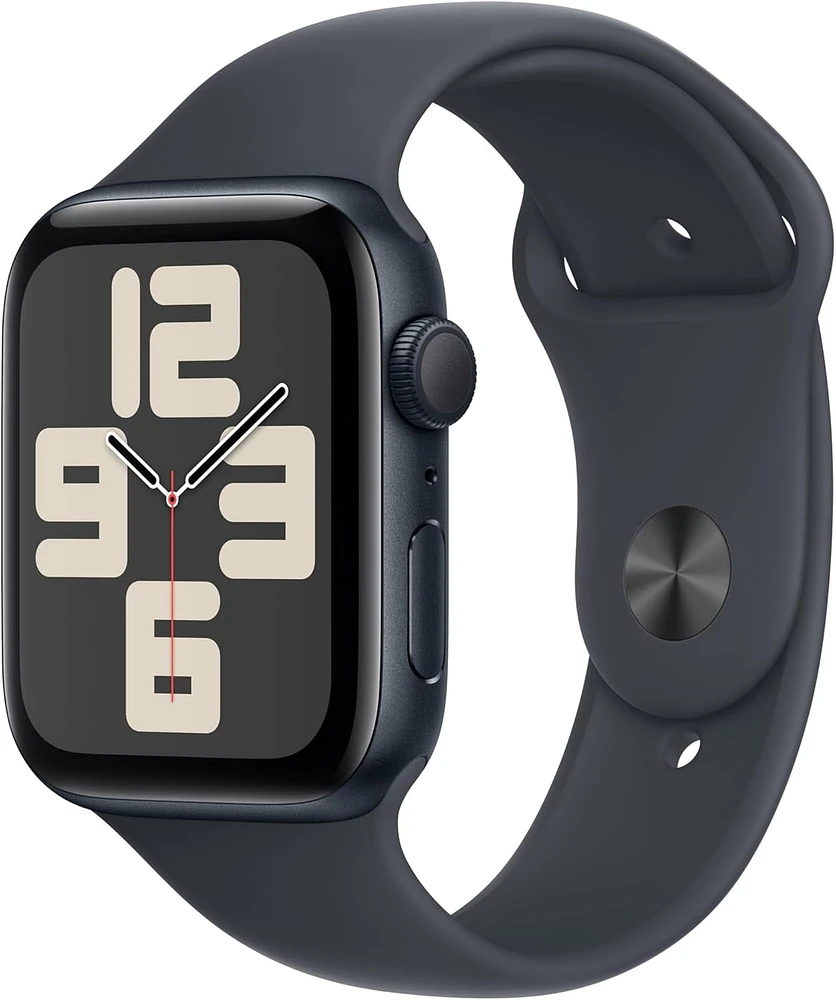 Apple Watch SE - 44mm - GPS - Midnight Aluminum Case with Midnight Sport Band - Small / Medium