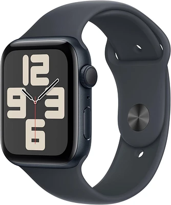 Apple Watch SE - 44mm - GPS - Midnight Aluminum Case with Midnight Sport Band - Small / Medium