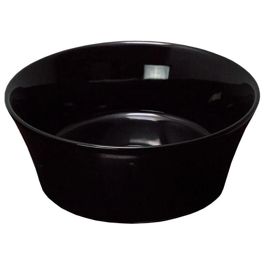 American Imaginations -in. W Above Counter Black Bathroom Vessel Sink For Deck Mount Deck Mount Drilling AI